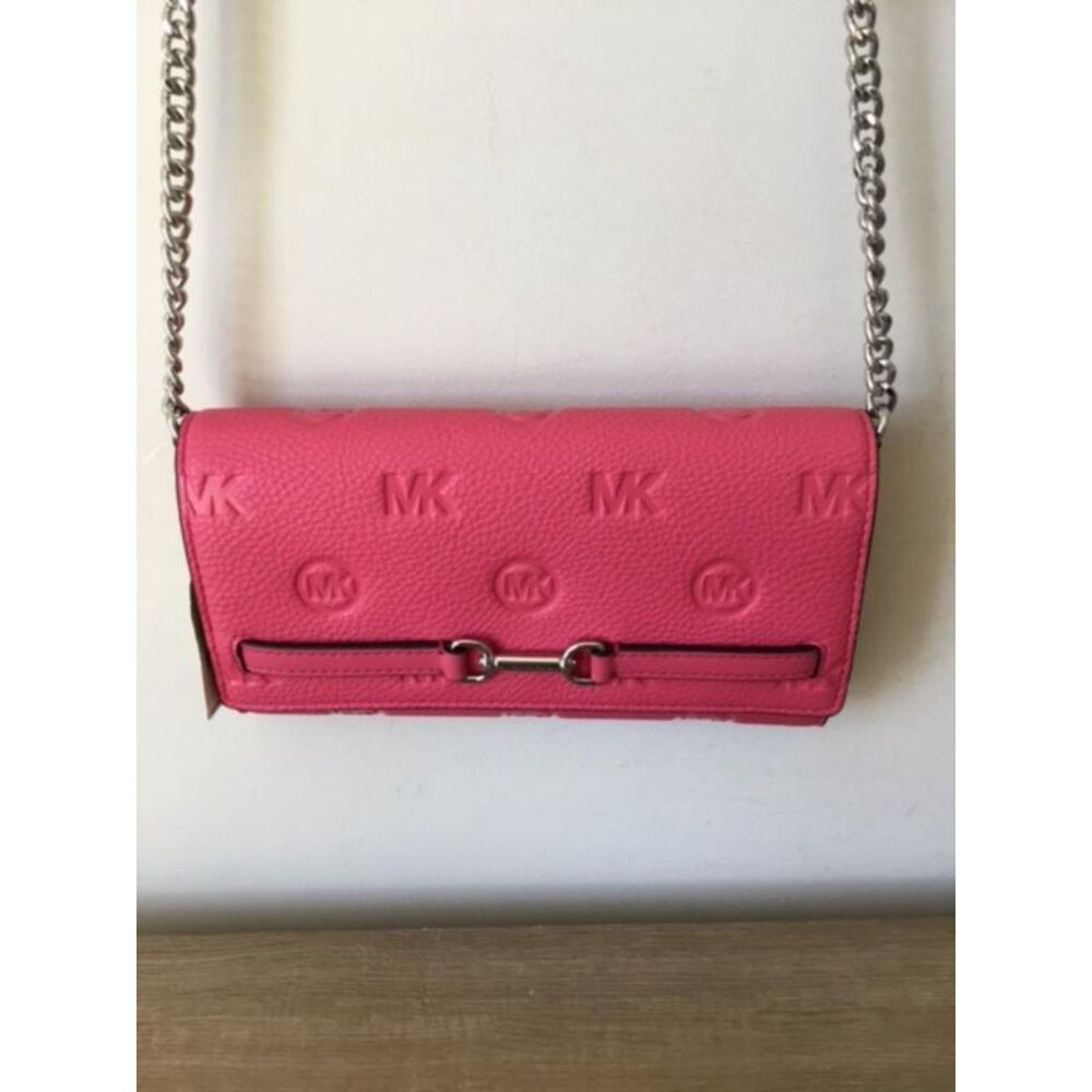 Michael Kors Pink Crossbody, Long Wallet, Clutch With Detachable Strap. NWT $258